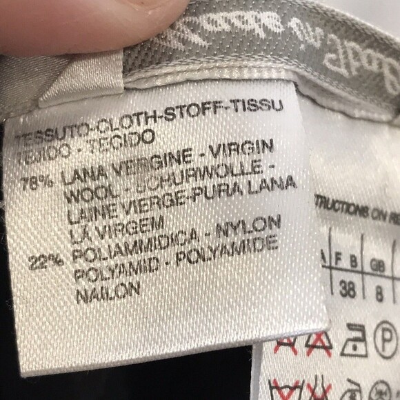 Max Mara Gray Size 6 Tweed Wool Blend Pencil Skirt Made it Italy Dark Academia - Picture 7 of 9